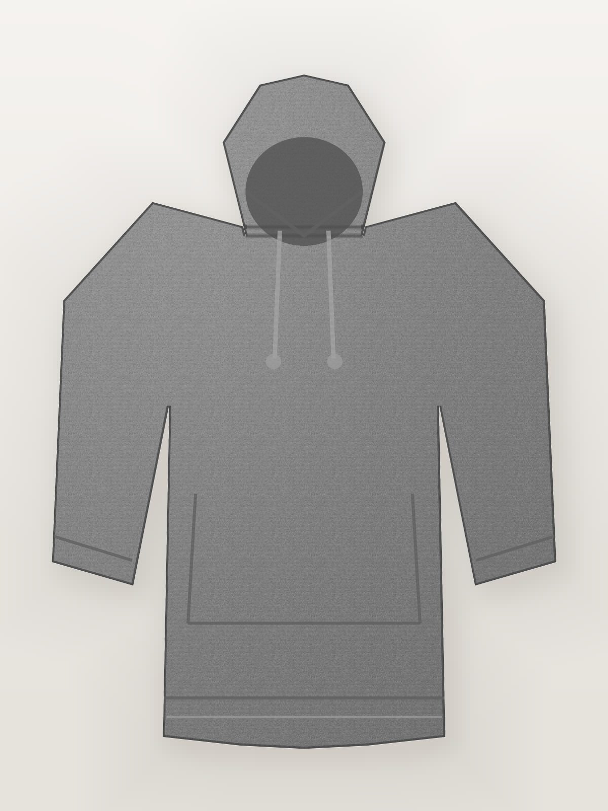 Grey Melange Fleece Training Hoodie