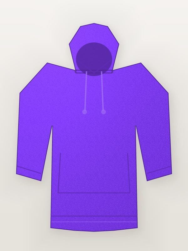 Purple Zip Front Training Hoodie