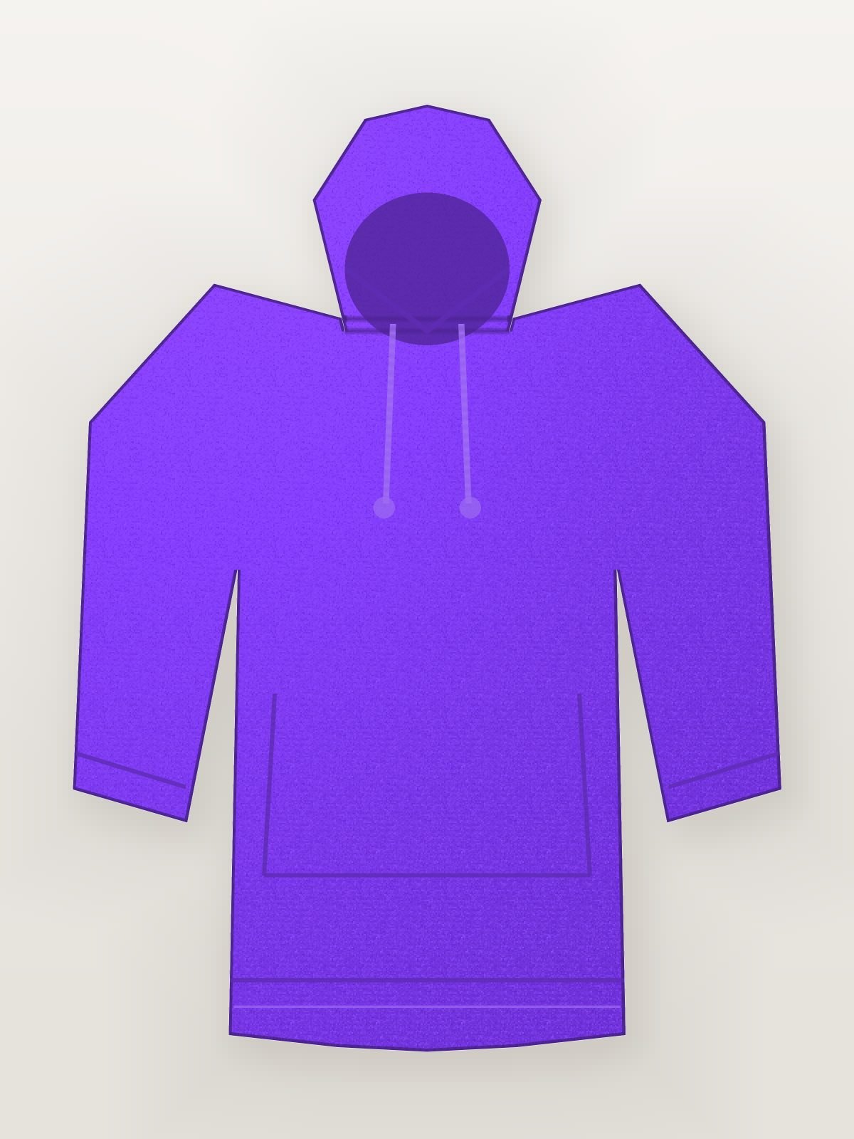 Purple Zip Front Training Hoodie