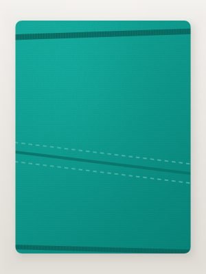 Girls Teal Printed Stretch Leggings — detail view