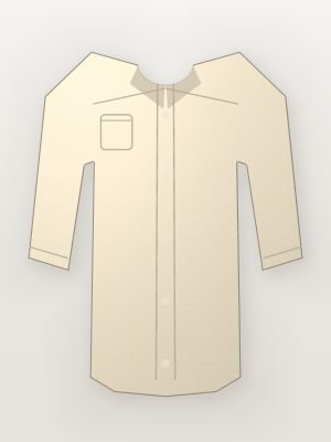 Beige Khadi Cotton Office Shirt — front view