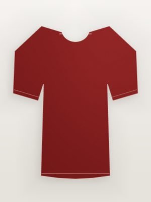 Maroon Full Sleeve Henley T-Shirt — back view