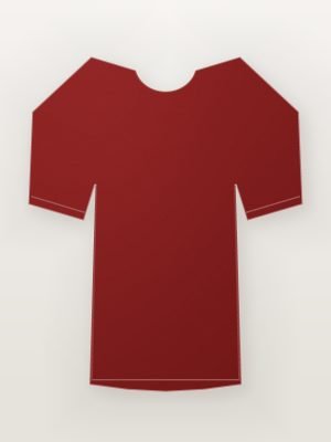 Maroon Full Sleeve Henley T-Shirt — front view