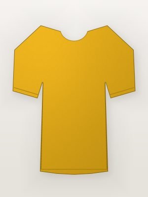Mustard Embroidered Rayon Peplum Top — front view