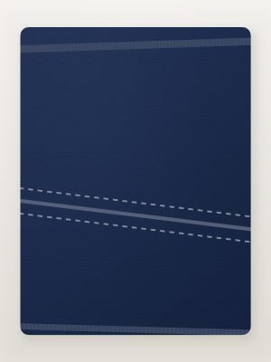 Navy Blue Solid Cotton Crew Neck T-Shirt — detail view