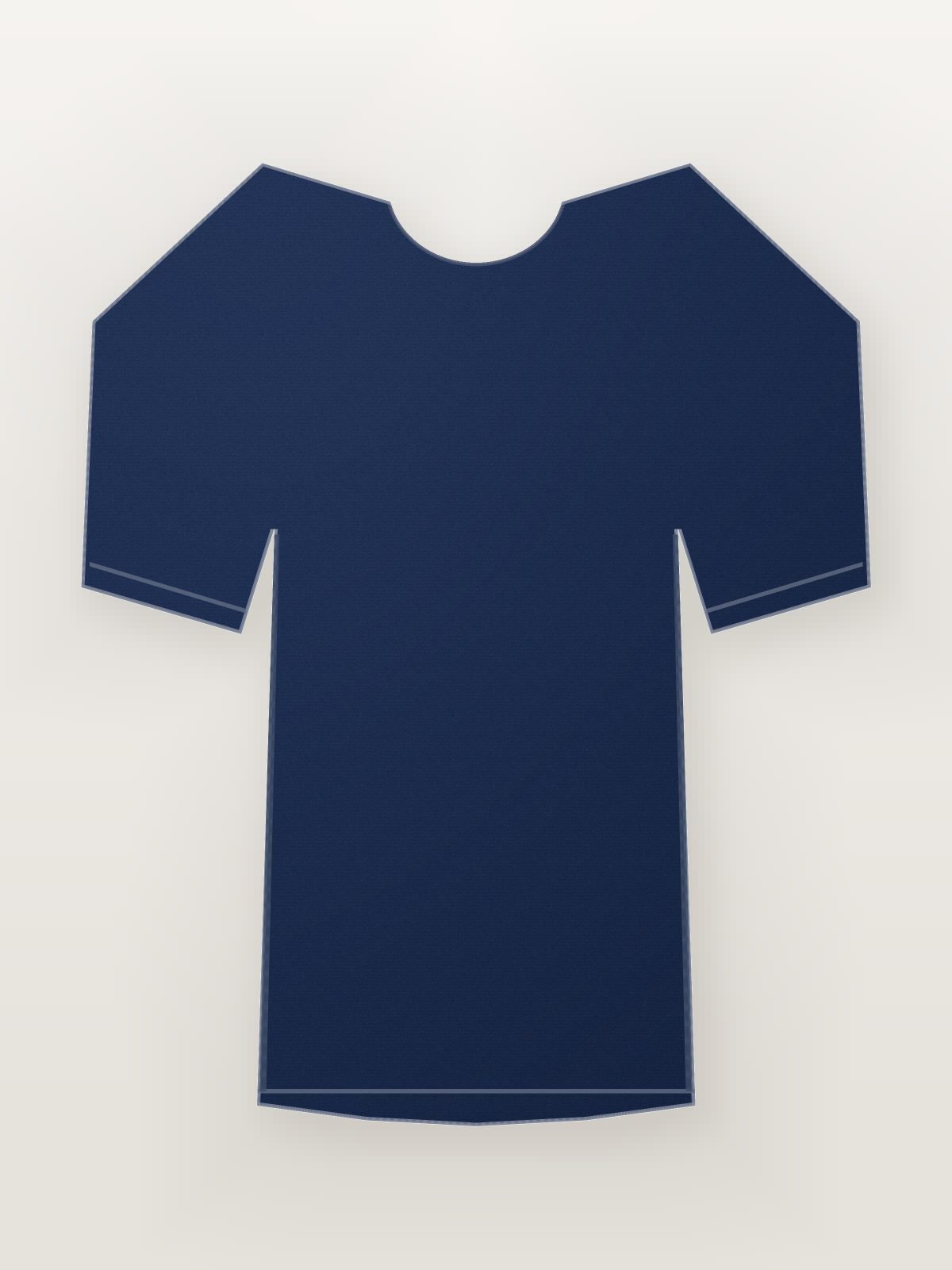Navy Blue Solid Cotton Crew Neck T-Shirt