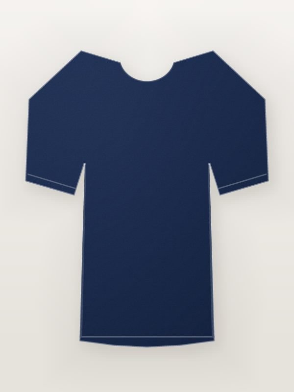 Navy Blue Striped Viscose Wrap Top