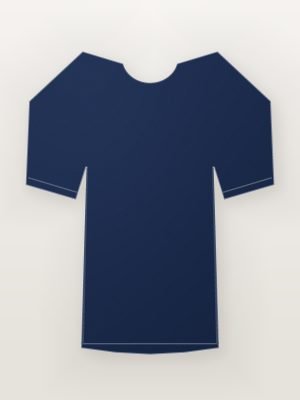 Navy Blue Striped Viscose Wrap Top — front view