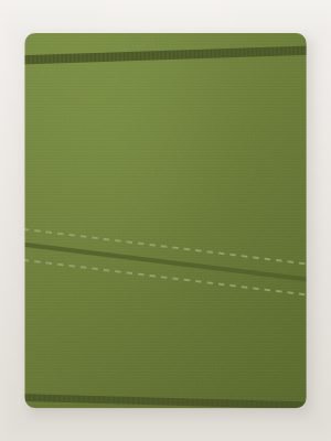 Olive Striped Pique Polo T-Shirt — detail view