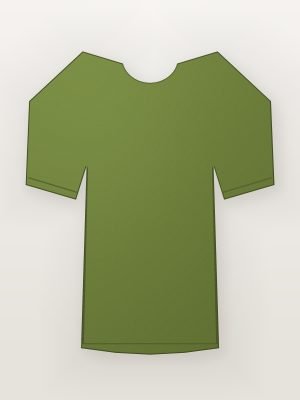 Olive Striped Pique Polo T-Shirt — front view