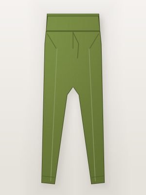 Boys Olive Cotton Cargo Joggers — front view